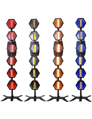 6 Retro Lamps with Auxiliary Light – DMX512 Control