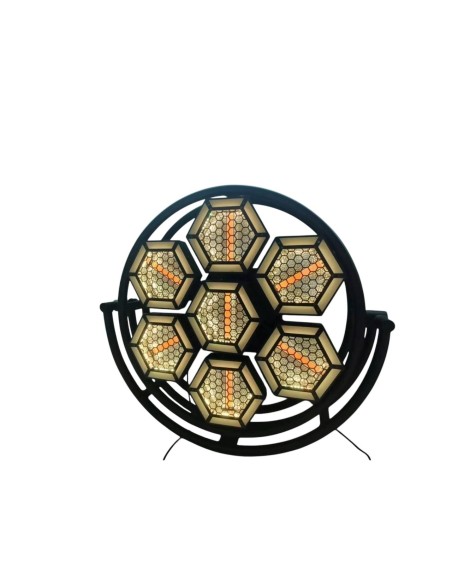 Retro R7 Halo Hexagon LED Pixel Με Strip LED – DMX512