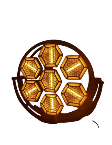 Retro R7 Halo Hexagon LED Pixel Με Strip LED – DMX512