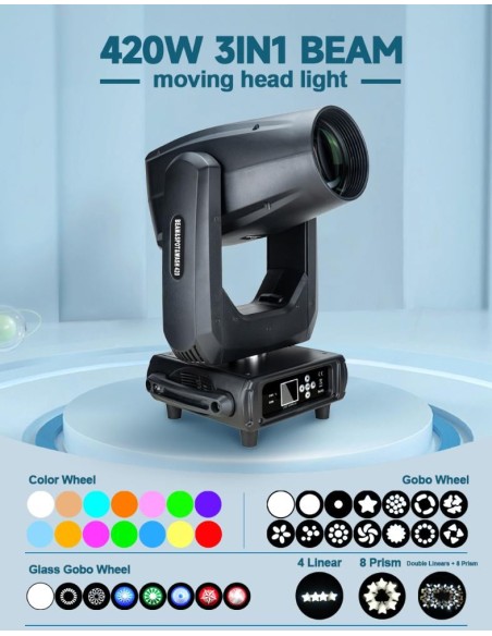 420W 20r Beam Spot Wash 3in1