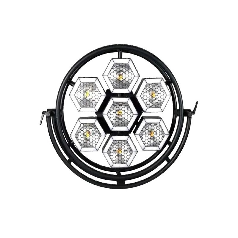 Retro R7 Halo Hexagon LED Pixel Με Strip LED ,Επαγγελματικό DMX512 Φωτιστικό Σκηνής με Pixel Effects
