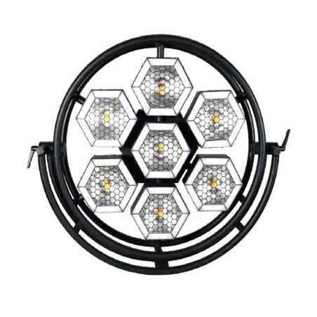 Retro R7 Halo Hexagon LED Pixel Με Strip LED ,Επαγγελματικό DMX512 Φωτιστικό Σκηνής με Pixel Effects