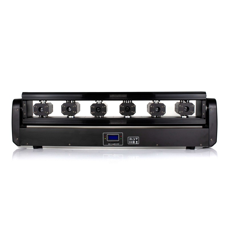 Φωτιστικό Laser 6-Eye RGB με Έλεγχο DMX512, Επαγγελματικό Πολύχρωμο Laser για Clubs και Εκδηλώσεις